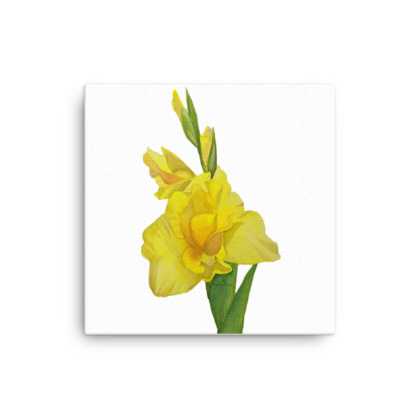Gladiolus Watercolor Canvas - Image 5