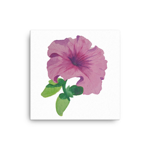 Petunia Watercolor Canvas - Image 5