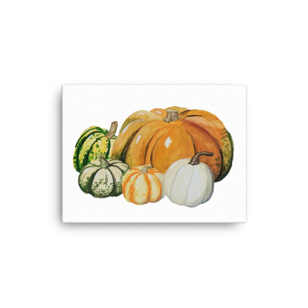 Gourds Watercolor Canvas - Image 2