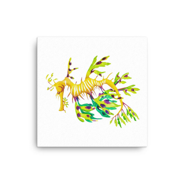 Seadragon Watercolor Canvas - Image 5