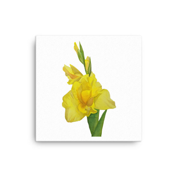 Gladiolus Watercolor Canvas - Image 4