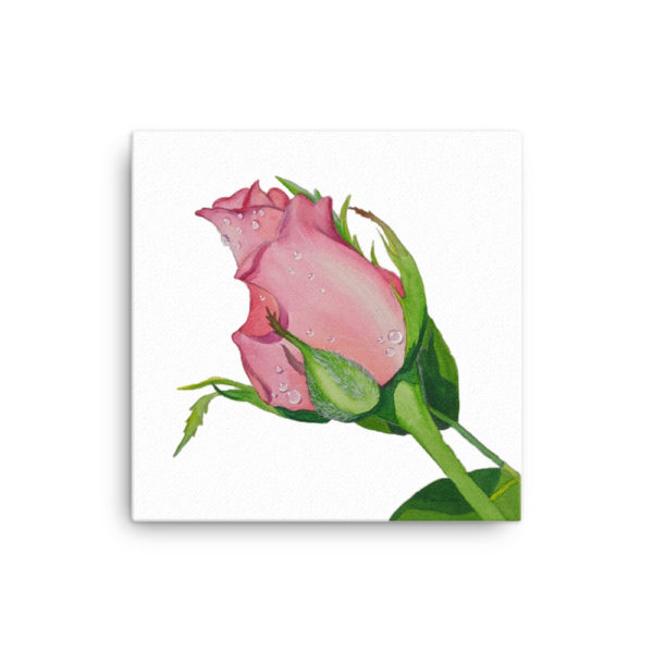 Rose Watercolor Canvas - Image 2