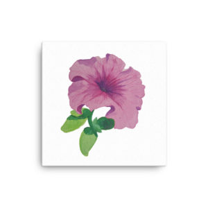 Petunia Watercolor Canvas