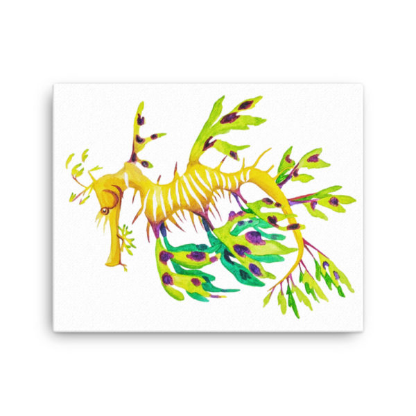 Seadragon Watercolor Canvas - Image 4