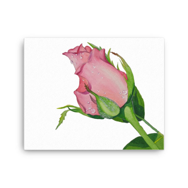 Rose Watercolor Canvas - Image 4