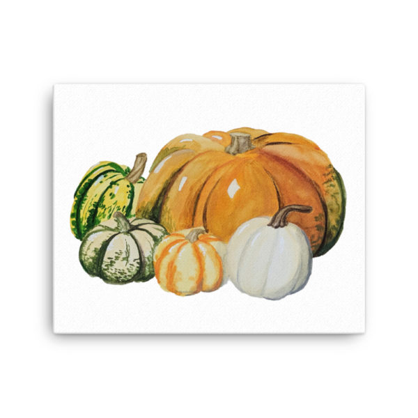 Gourds Watercolor Canvas - Image 5