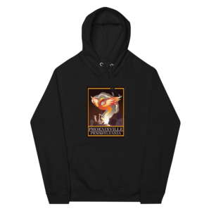 Phoenixville Unisex eco raglan hoodie